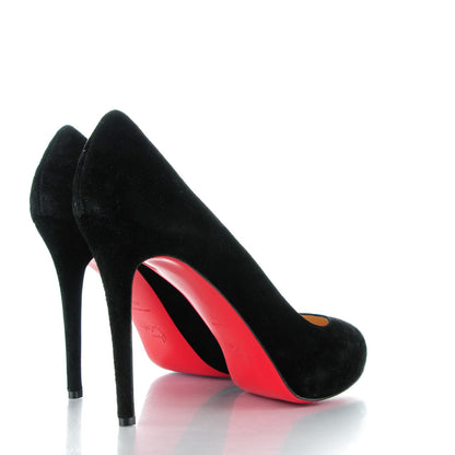 Christian Louboutin Suede New Declic 120 Pumps 40 Black 4 of 9