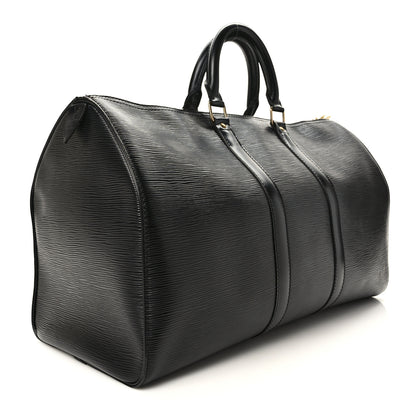 Louis Vuitton Epi Keepall 45 Black 3 of 11