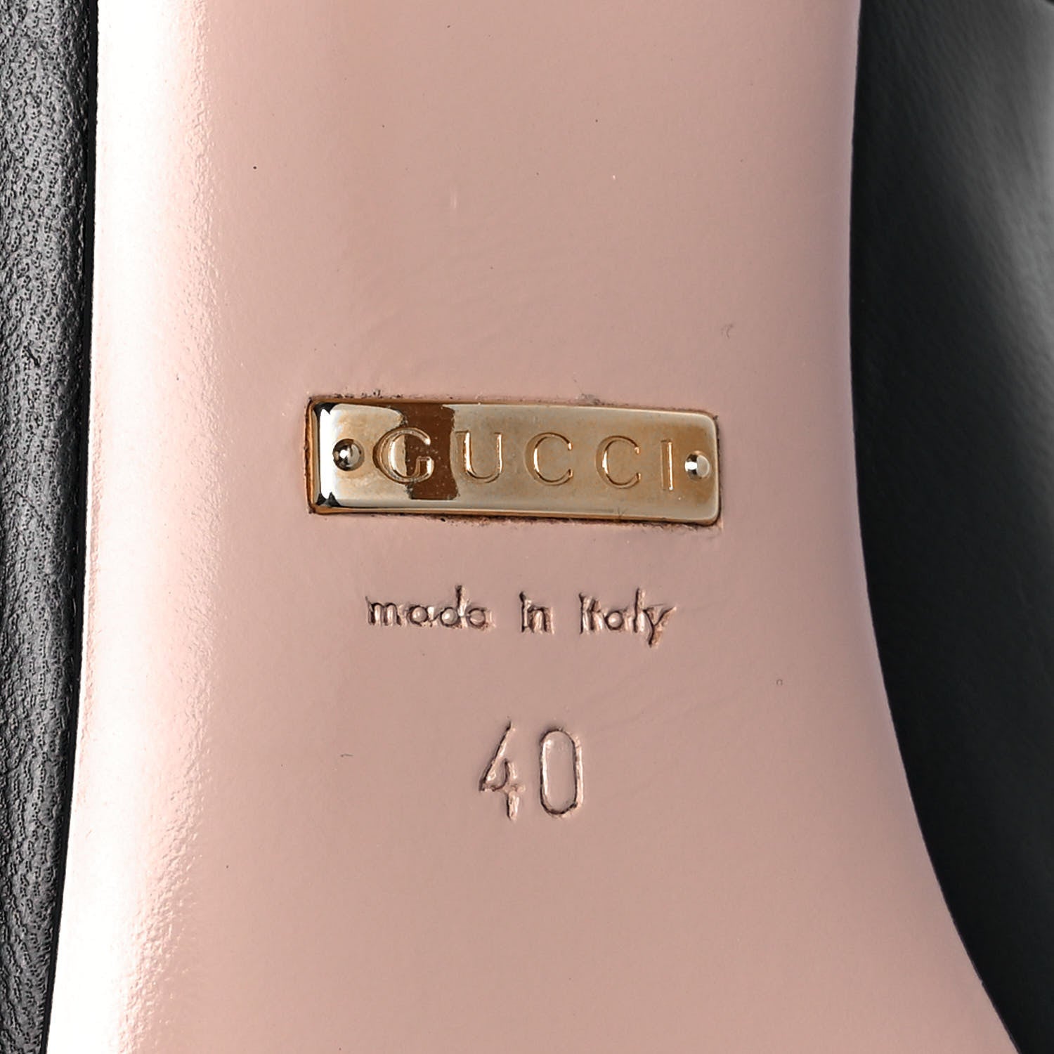 Gucci Malaga Kid Pumps 40 Black 6 of 10