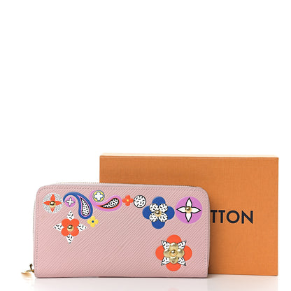 Louis Vuitton Epi Blooming Flowers Zippy Wallet Rose Ballerine 6 of 6
