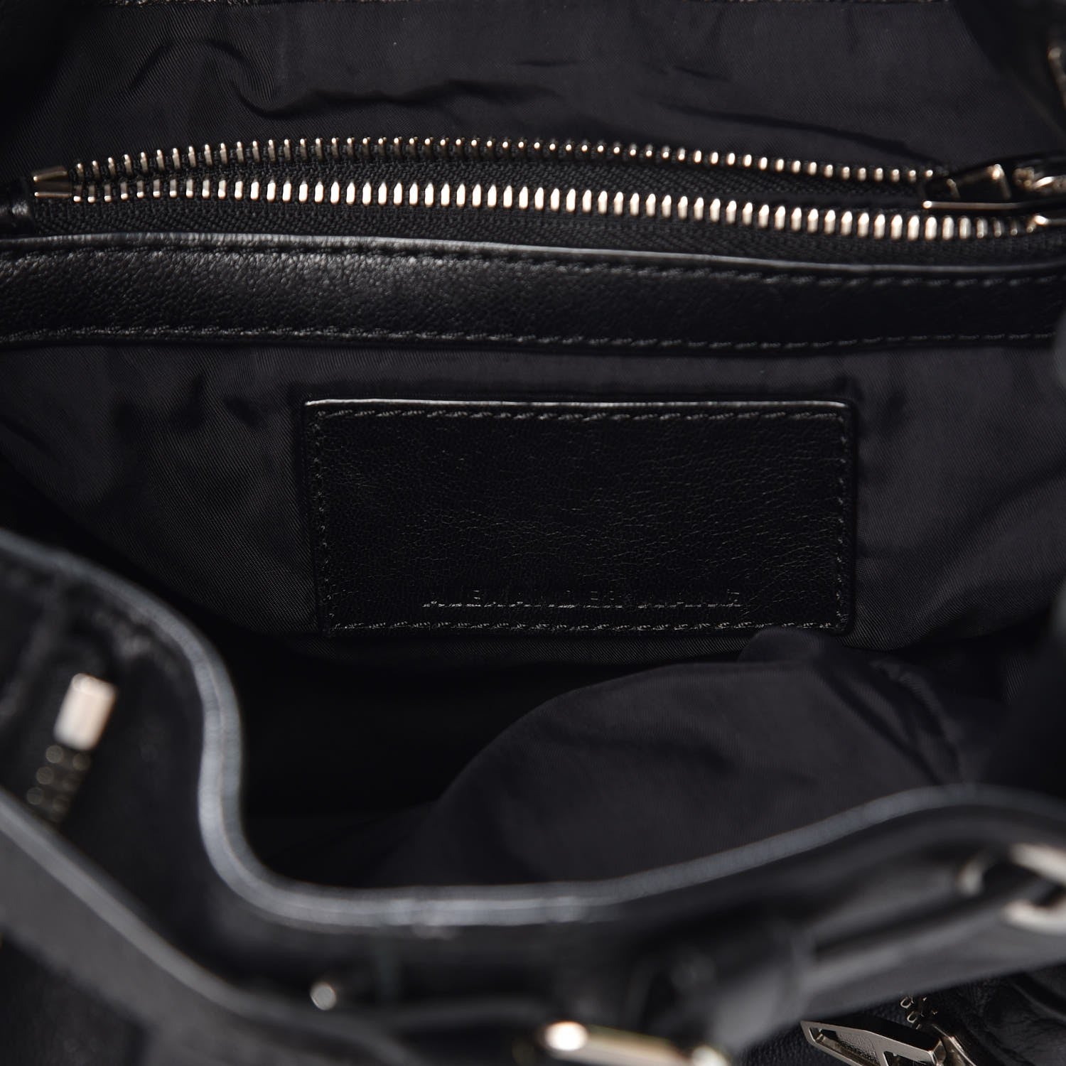 Alexander Wang Lambskin Marti Backpack Bag Washed Black Rhodium Hardware 6 of 7