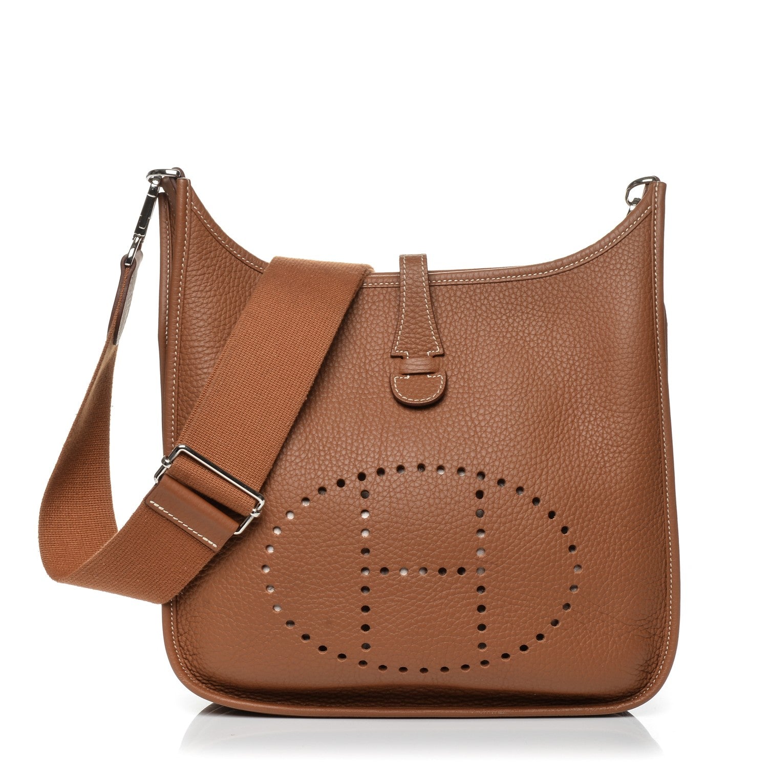 Hermes Taurillon Clemence Evelyne III PM Gold 1 of 12