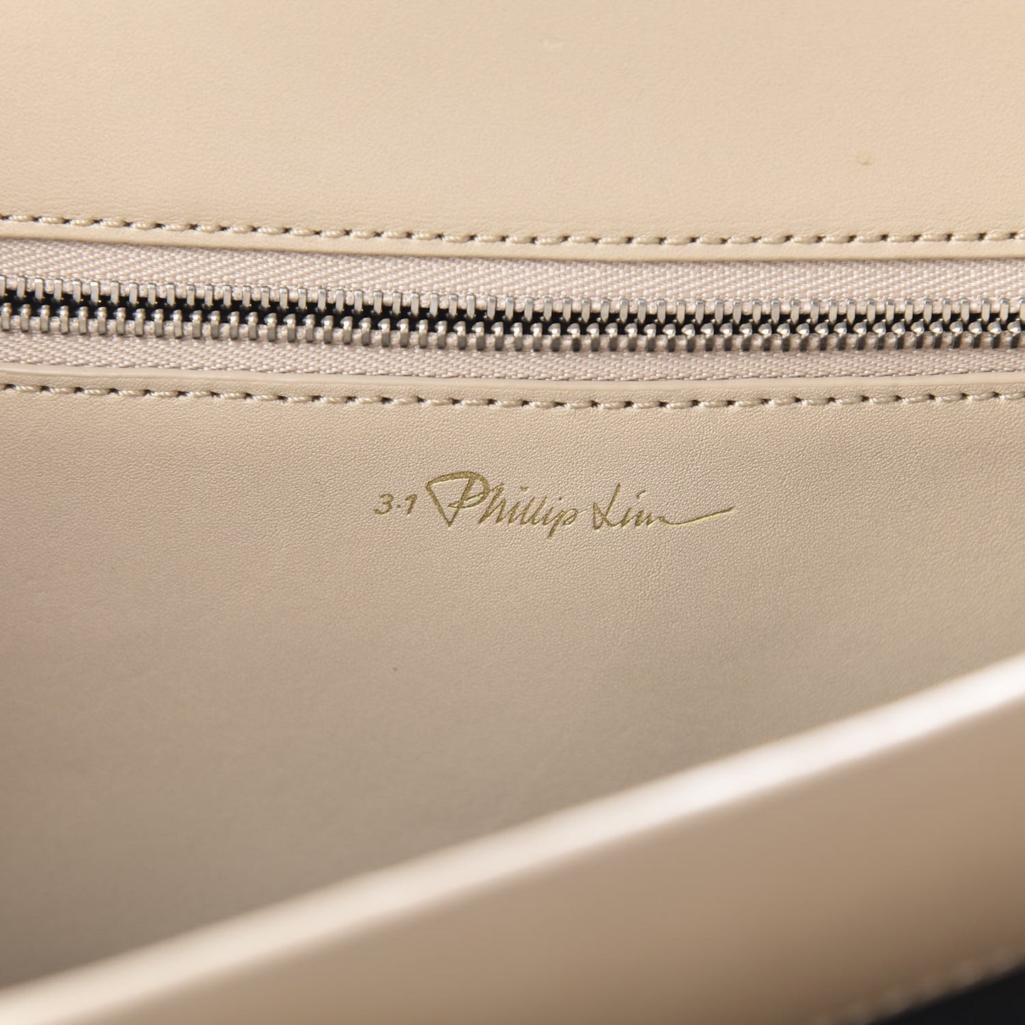 3.1 Textured Calfskin Soleil East West Shoulder Bag Nougat
