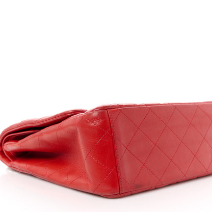 Chanel Lambskin Quilted Maxi Double Flap Red 10 of 13