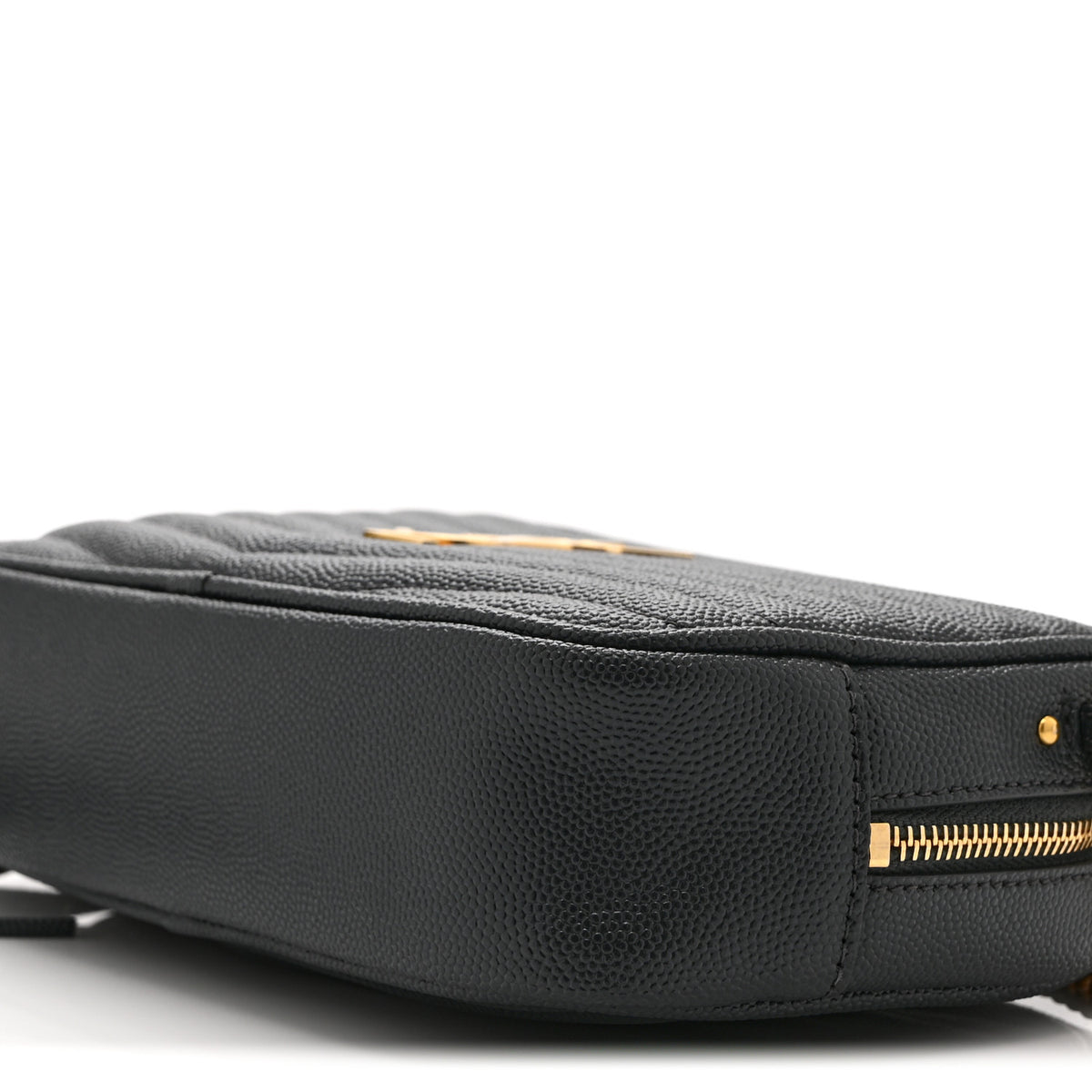 Saint Laurent Grain De Poudre Matelasse Monogram Mini Lou Camera Bag Dark Smog 10 of 11