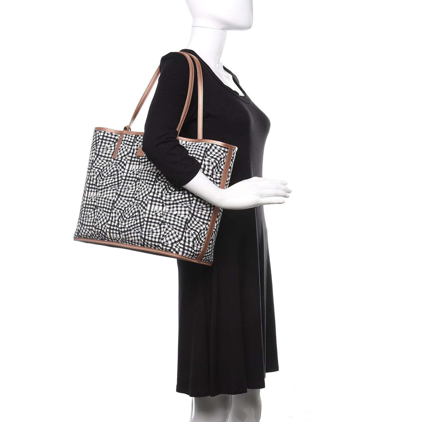 Metallic Visetos Medium Anya Shopper Tote Champagne Gold