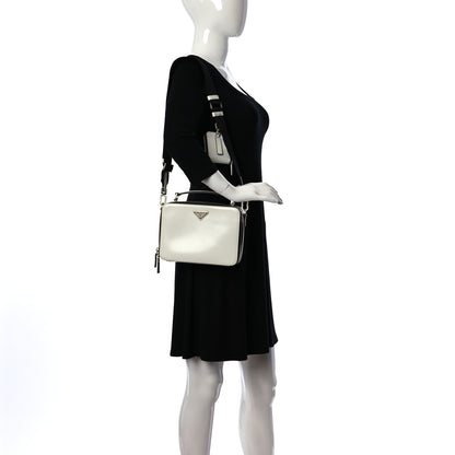 Prada Spazzolato Medium Brique Crossbody Bag White 2 of 10