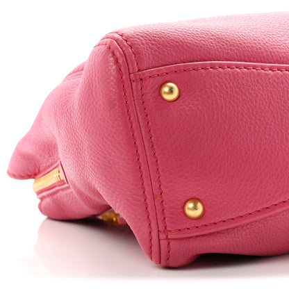 Miu Miu Vitello Daino Caribu Tote Peonia 9 of 10
