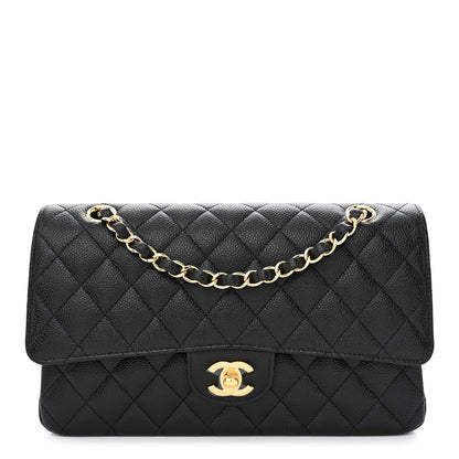 Chanel Caviar Quilted Medium Double Flap Black 1 of 10