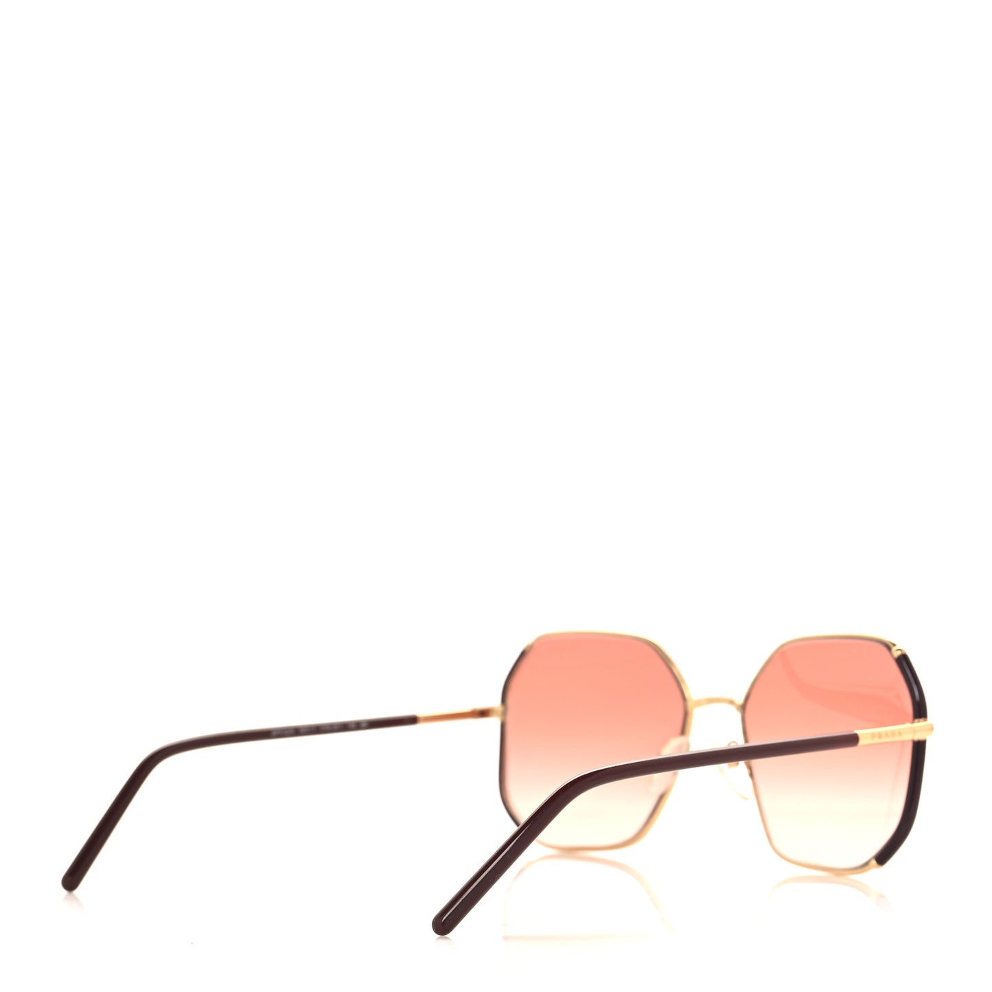 Metal Sunglasses SPR 52W Brown Gold