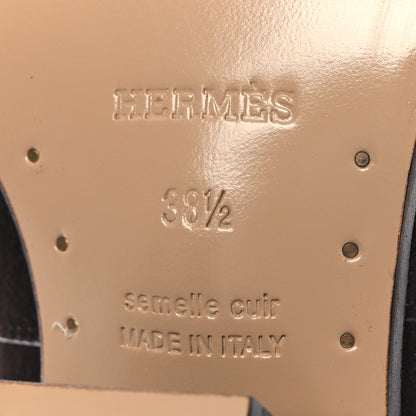 Hermes Suede Womens Vegas Ankle Boot 38.5 Marron Ebene 8 of 11