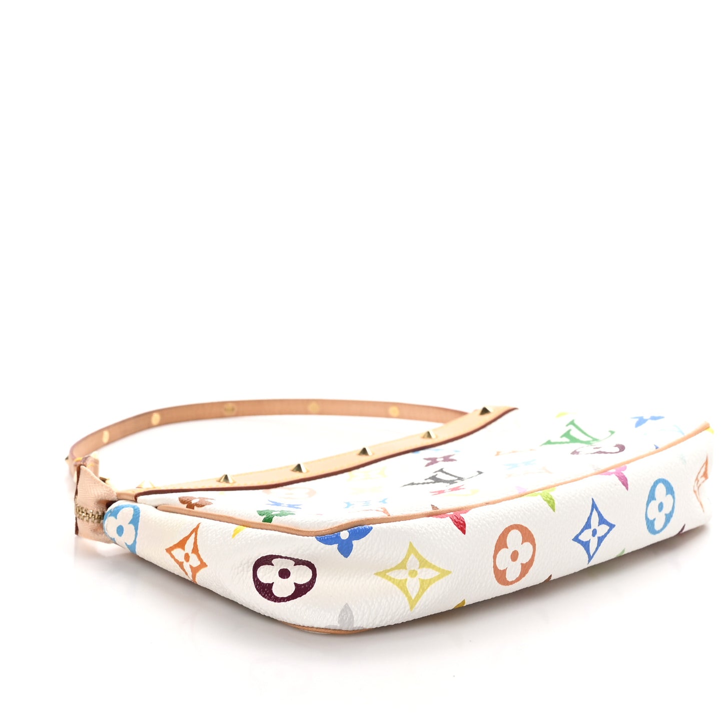 Monogram Multicolor Pochette Accessories White
