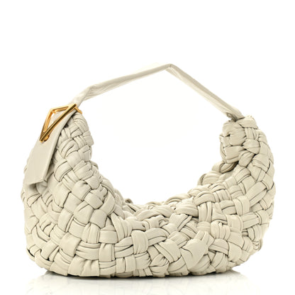 Bottega Veneta Paper Calfskin Intrecciato Banana Hobo Plaster 3 of 10