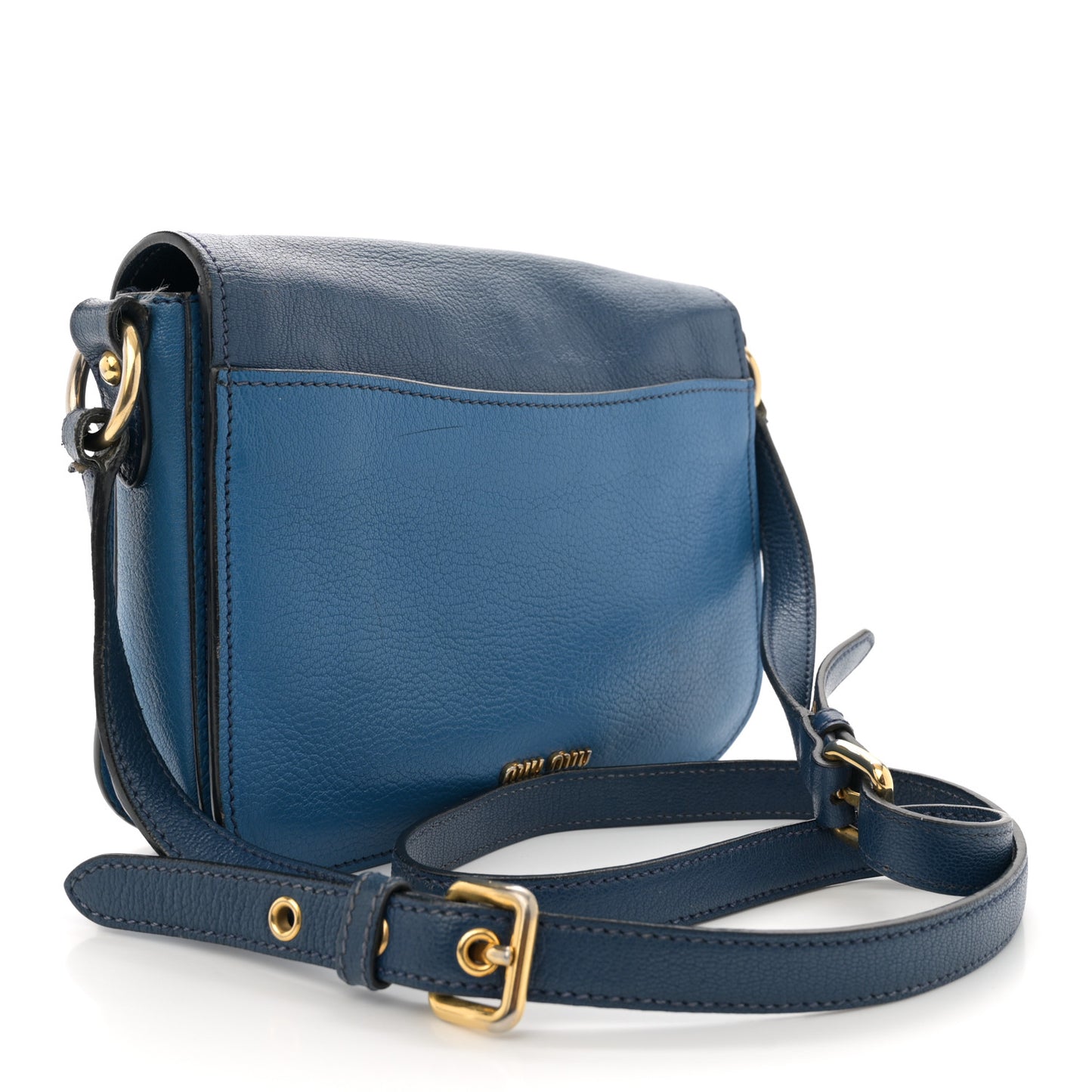 Madras Bicolor Shoulder Bag Marea Cobalt