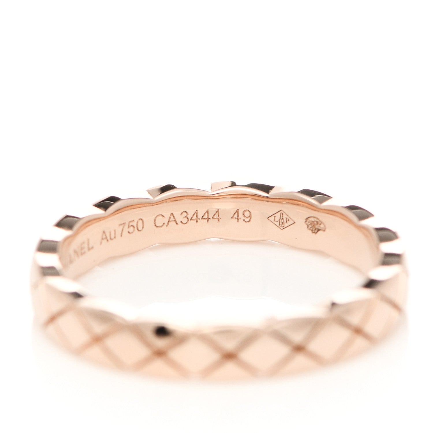 Chanel 18K Beige Gold Mini Coco Crush Ring 49 4.75 5 of 6