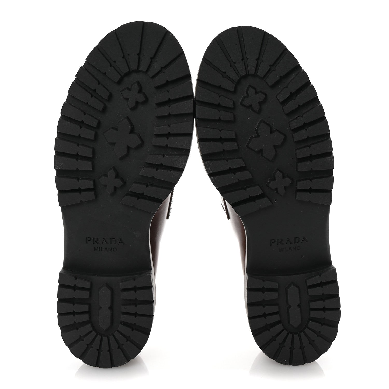 Prada Spazzolato Triangle Logo Monolith Pointy 55mm Loafers 41 Cognac 6 of 10