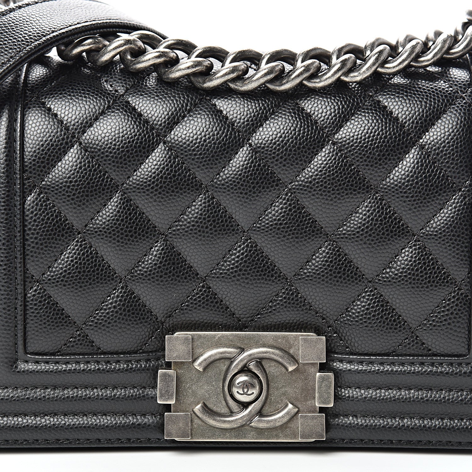 Chanel Caviar Quilted Small Boy Flap Black 7 of 9