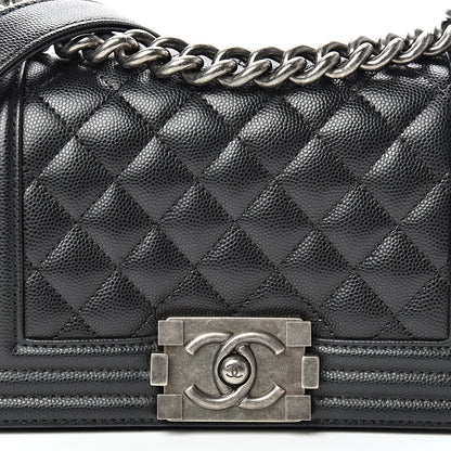 Chanel Caviar Quilted Small Boy Flap Black 7 of 9