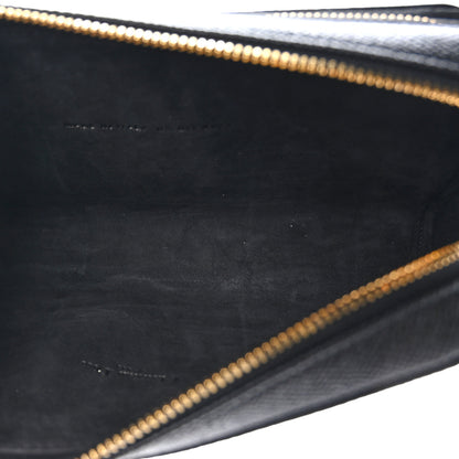 Christian Dior Grained Calfskin Caro Double Pouch Black 5 of 11