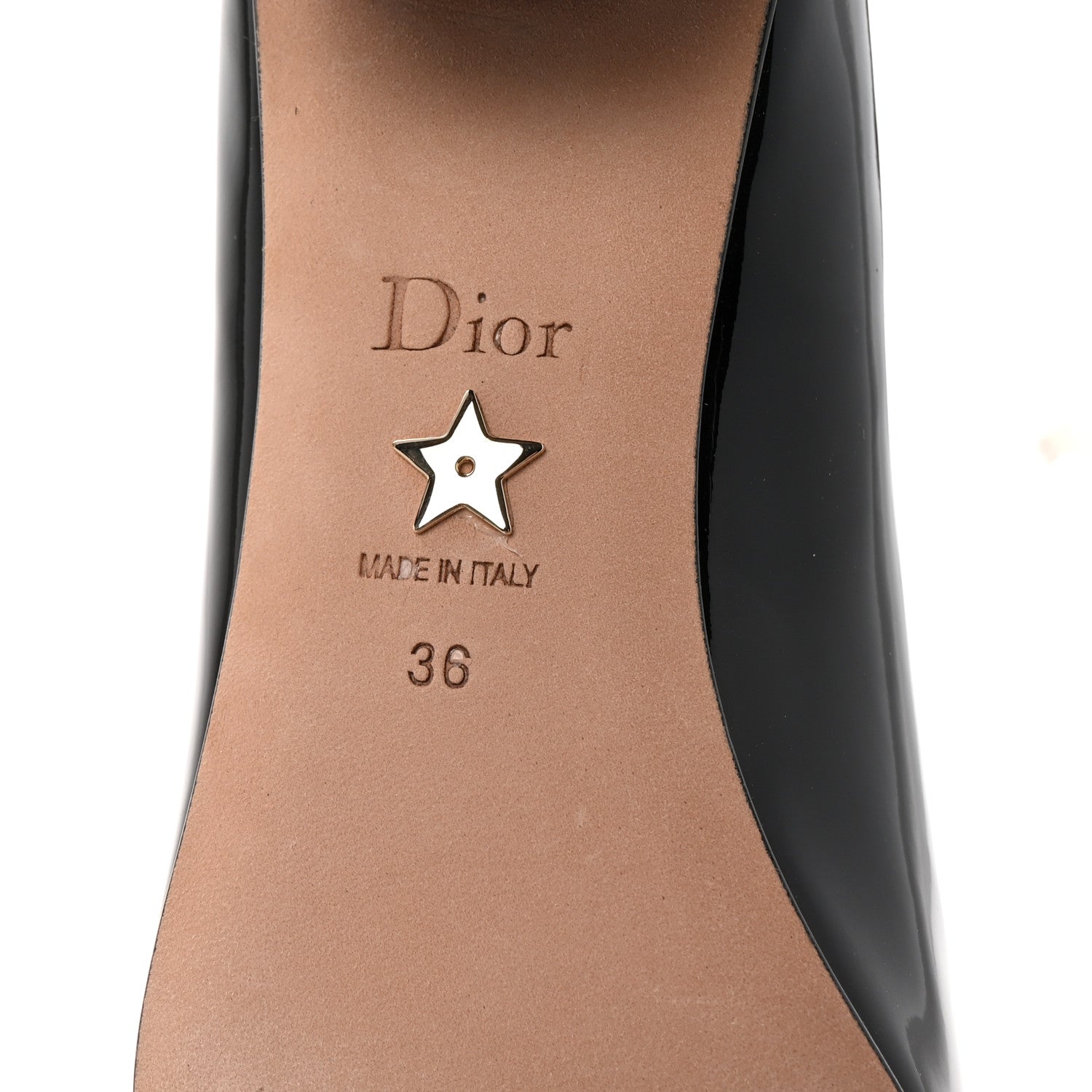 Christian Dior Patent Grosgrain Bow Idylle 35mm Pumps 36 Black