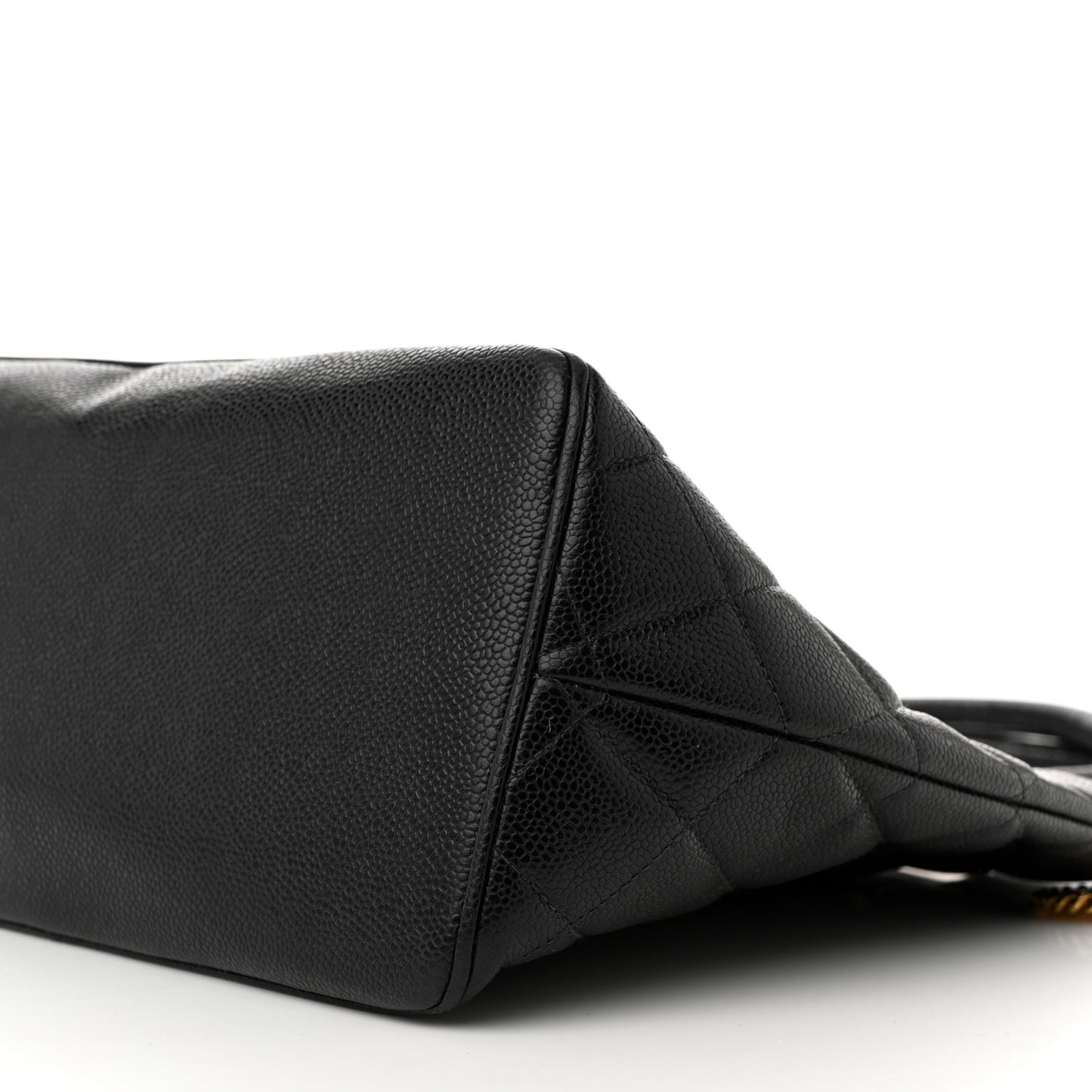 Caviar Quilted Medallion Tote Black