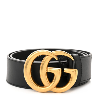 Gucci Calfskin Double G 40mm Belt 80 32 Black 1 of 3