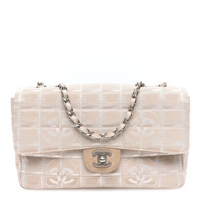 Chanel Nylon Medium Travel Flap Light Beige 1 of 11