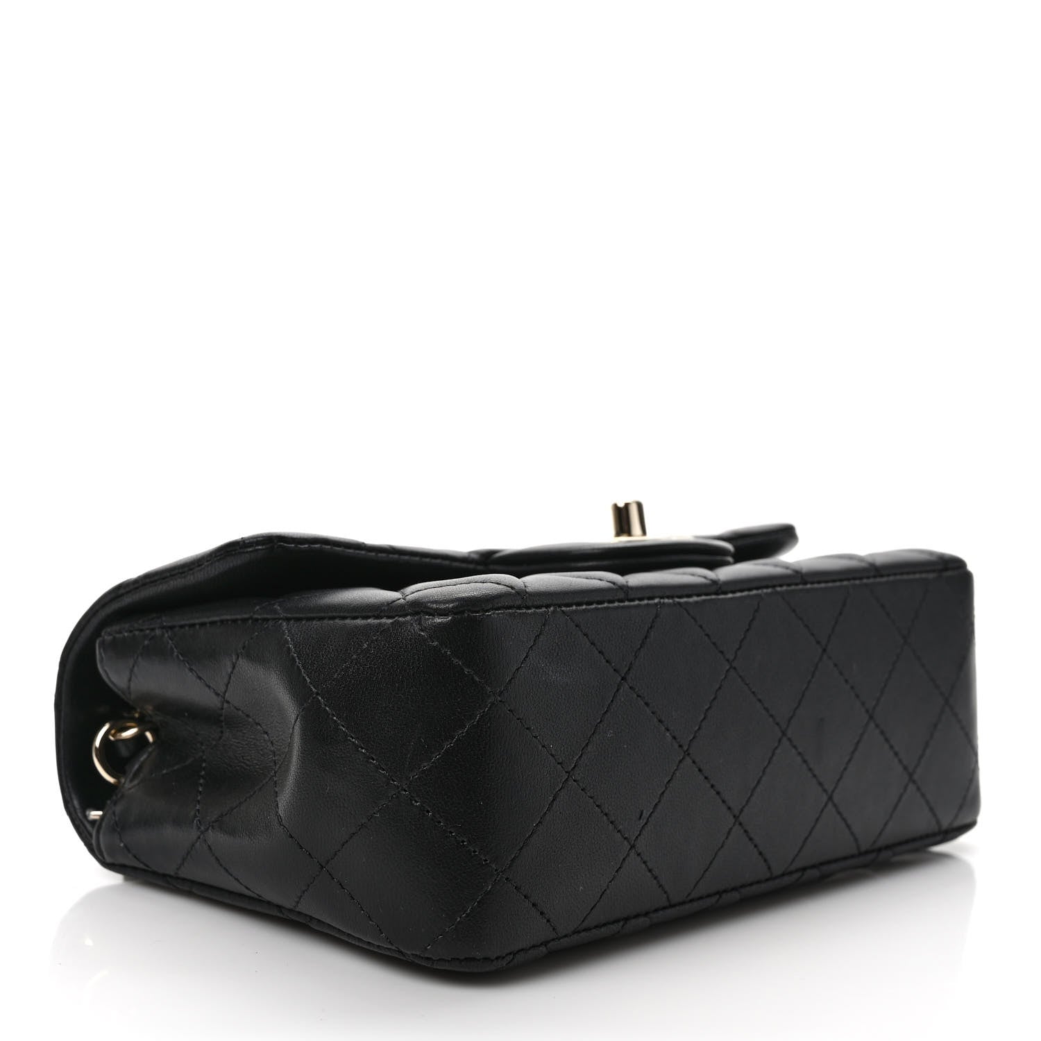 Chanel Lambskin Quilted Mini Rectangular Flap Black 4 of 11