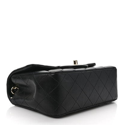 Chanel Lambskin Quilted Mini Rectangular Flap Black 4 of 11