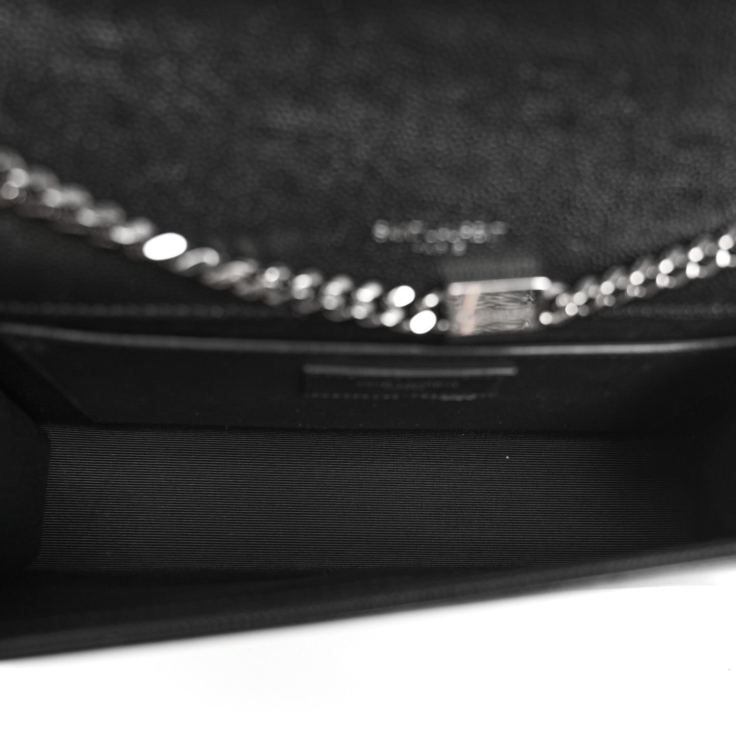 Saint Laurent Grain De Poudre Medium Classic Monogram Kate Satchel Black 5 of 9