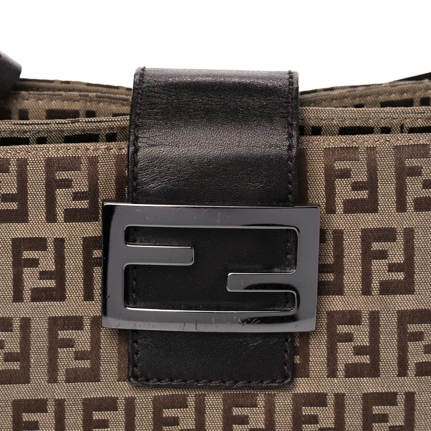 Fendi Zucchino Baguette Brown 9 of 20