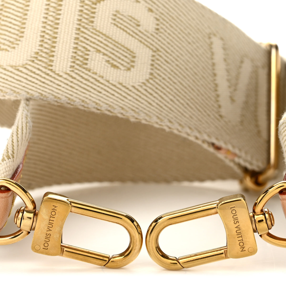 Jacquard High Rise Shoulder Strap Beige