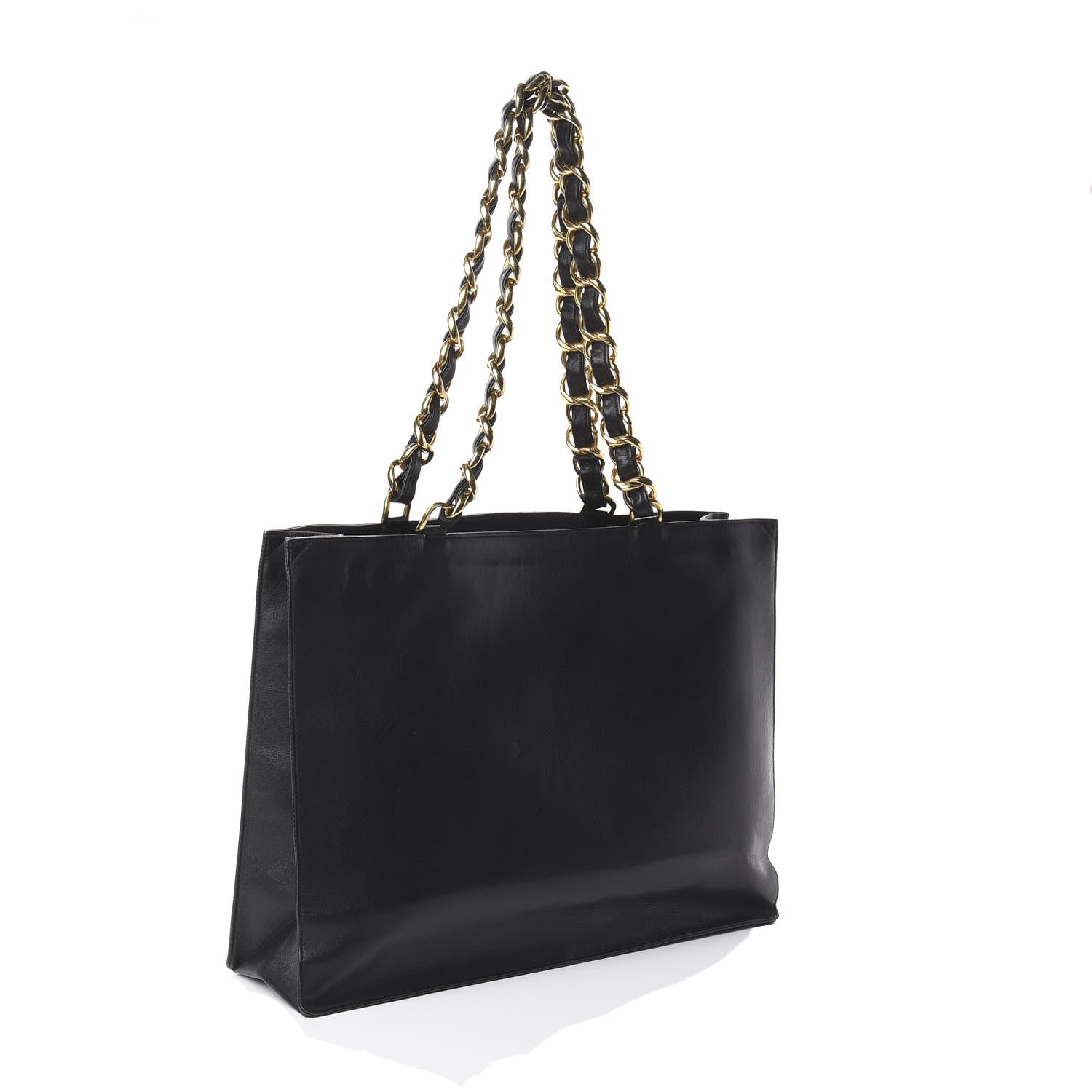 Chanel Lambskin CC Tote Black 2 of 10