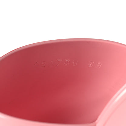 Gucci Rubber Gucci Logo Womens Platform 20/60mm Slide Sandals 38 Wild Rose 6 of 9