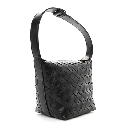 Bottega Veneta Calfskin Nappa Intrecciato Candy Wallace Black 3 of 11