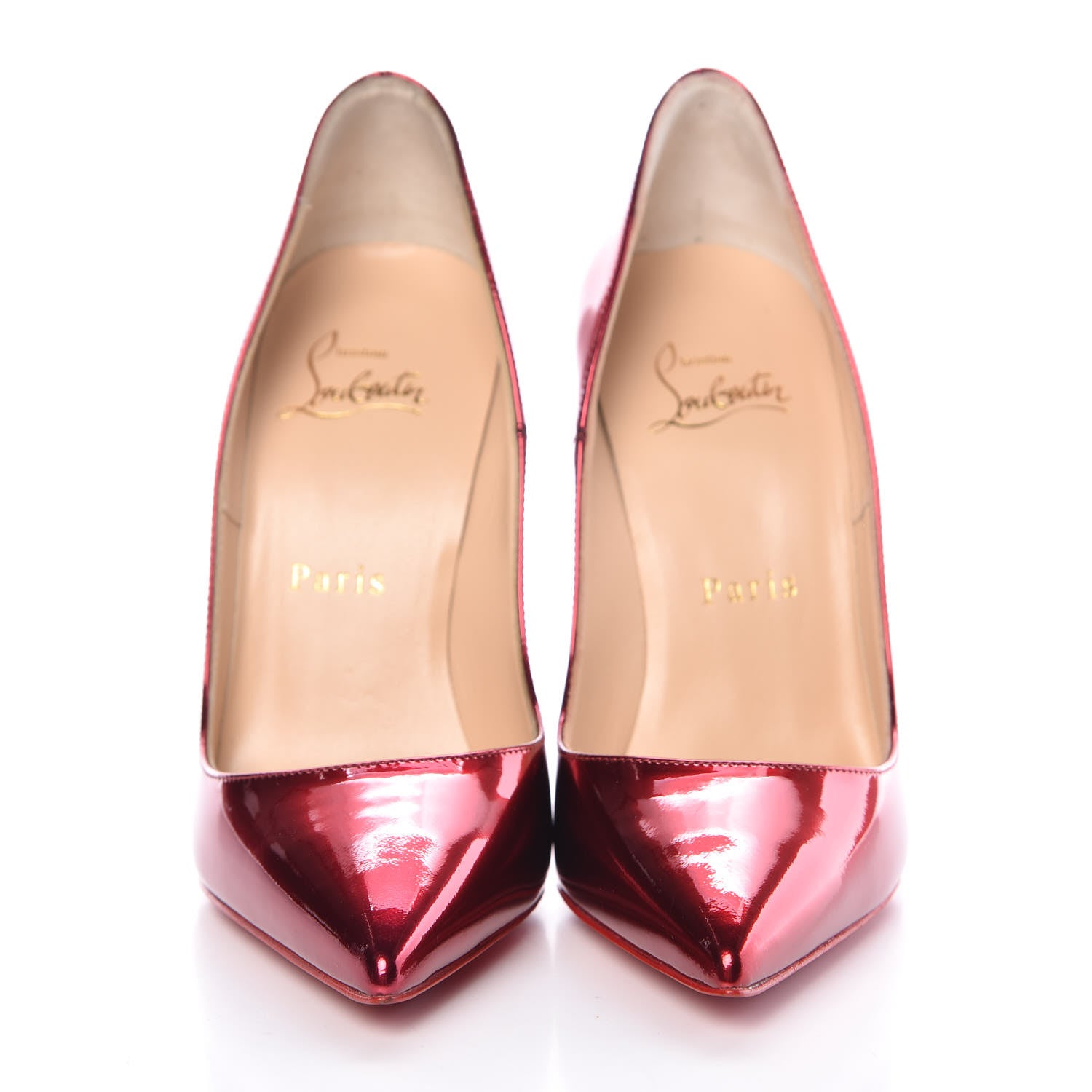Christian Louboutin Metallic Patent So Kate 120 Pumps 35.5 Loubi 2 of 9