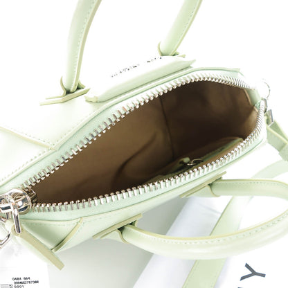 Givenchy Shiny Lord Calfskin Mini Antigona Aqua Green 7 of 7