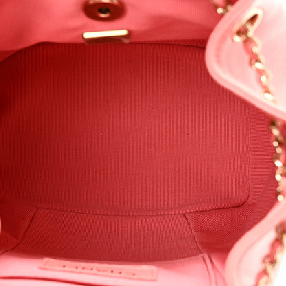 Chanel Lambskin Quilted Small Duma Drawstring Backpack Pink 5 of 10