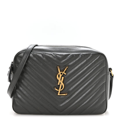 Saint Laurent Calfskin Matelasse Monogram Lou Camera Bag Storm 1 of 11
