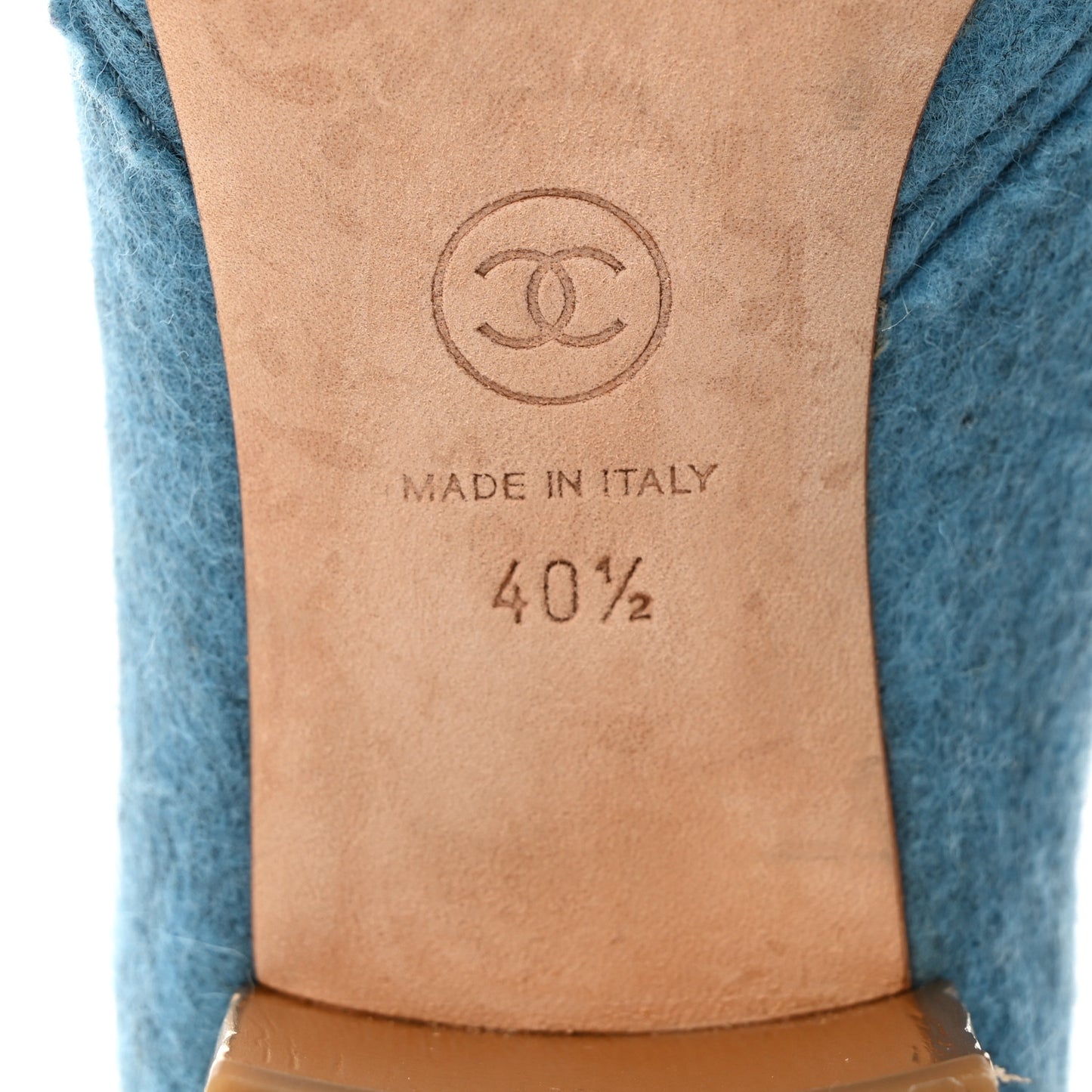 Chine Felt Short Boots 40.5 Blue