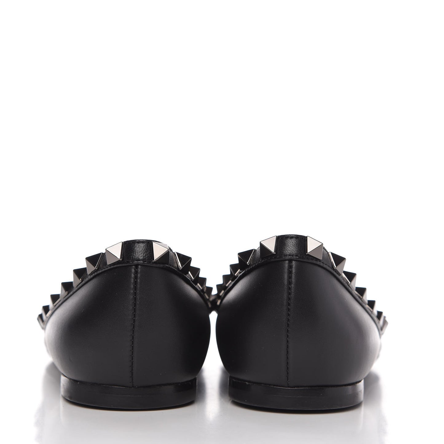 Nappa Rockstud Ballerina Flats 35.5 Black