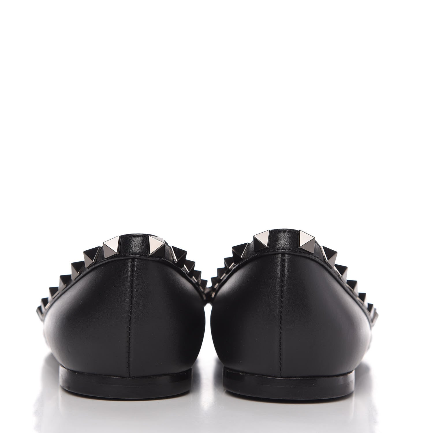 Valentino Garavani Nappa Rockstud Ballerina Flats 35.5 Black 6 of 9