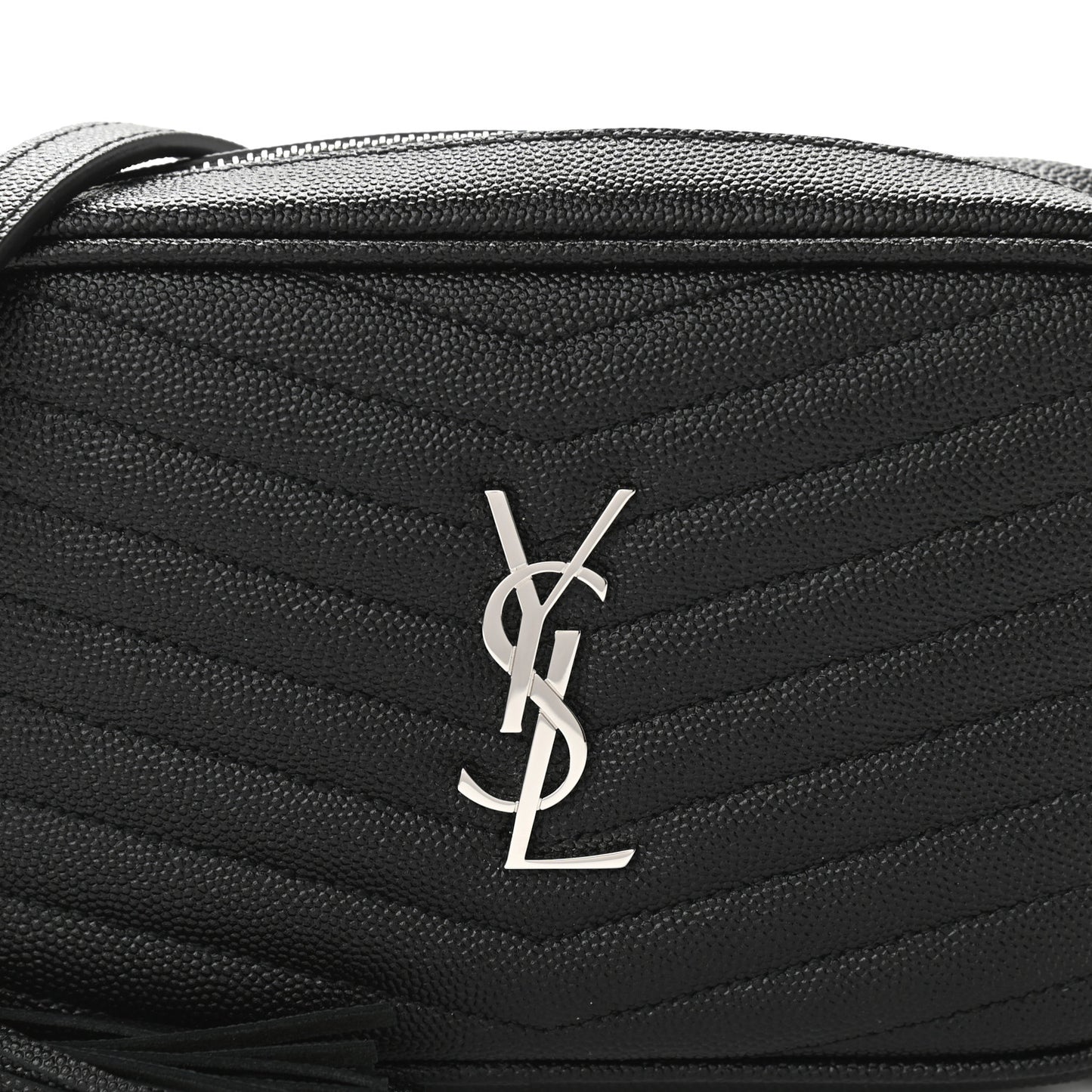 Grain De Poudre Matelasse Monogram Mini Lou Camera Bag Black