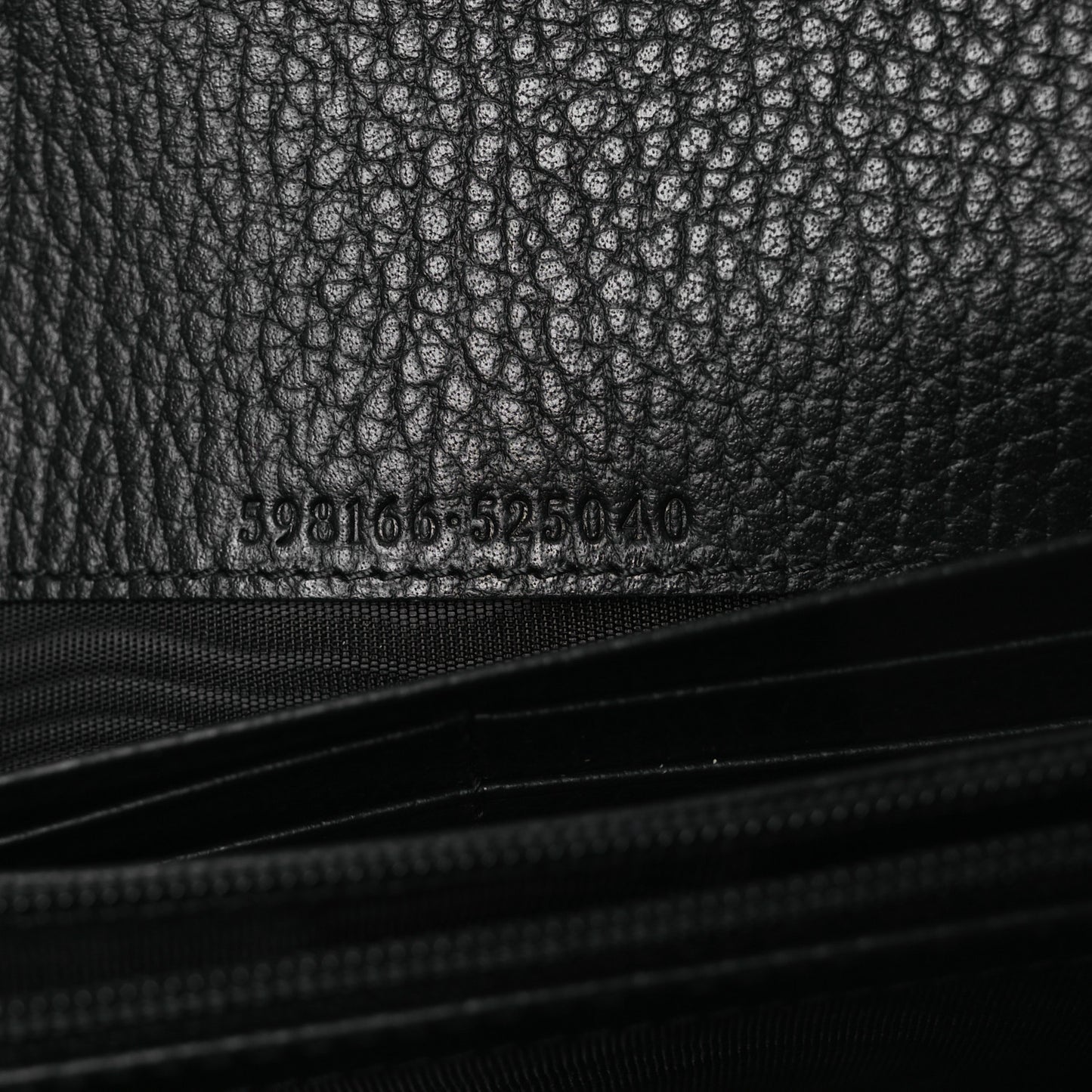 Dollar Calfskin Interlocking G Continental Wallet Black