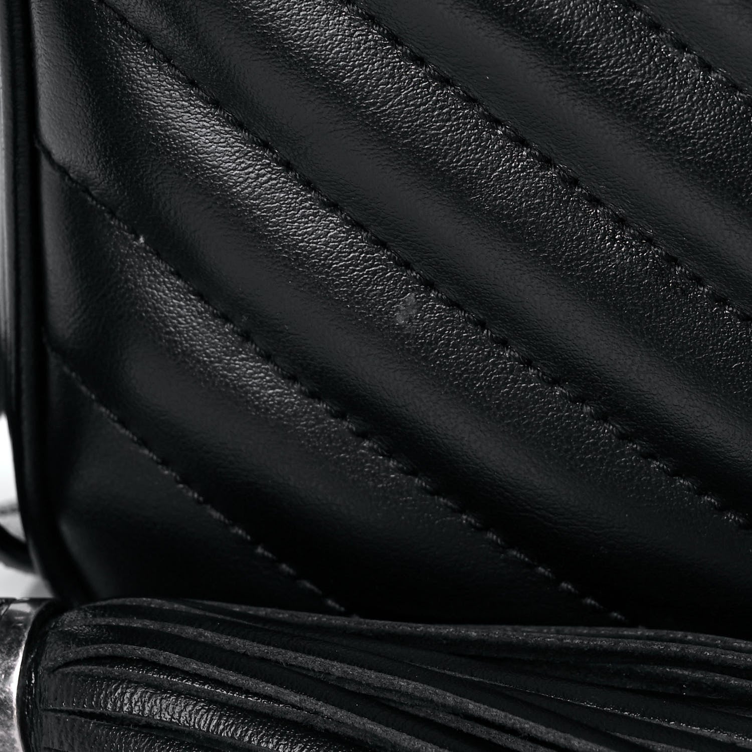 Saint Laurent Calfskin Matelasse Monogram Lou Camera Bag Black 12 of 18