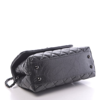 Chanel Aged Calfskin Quilted Mini Coco Handle Flap So Black 4 of 11