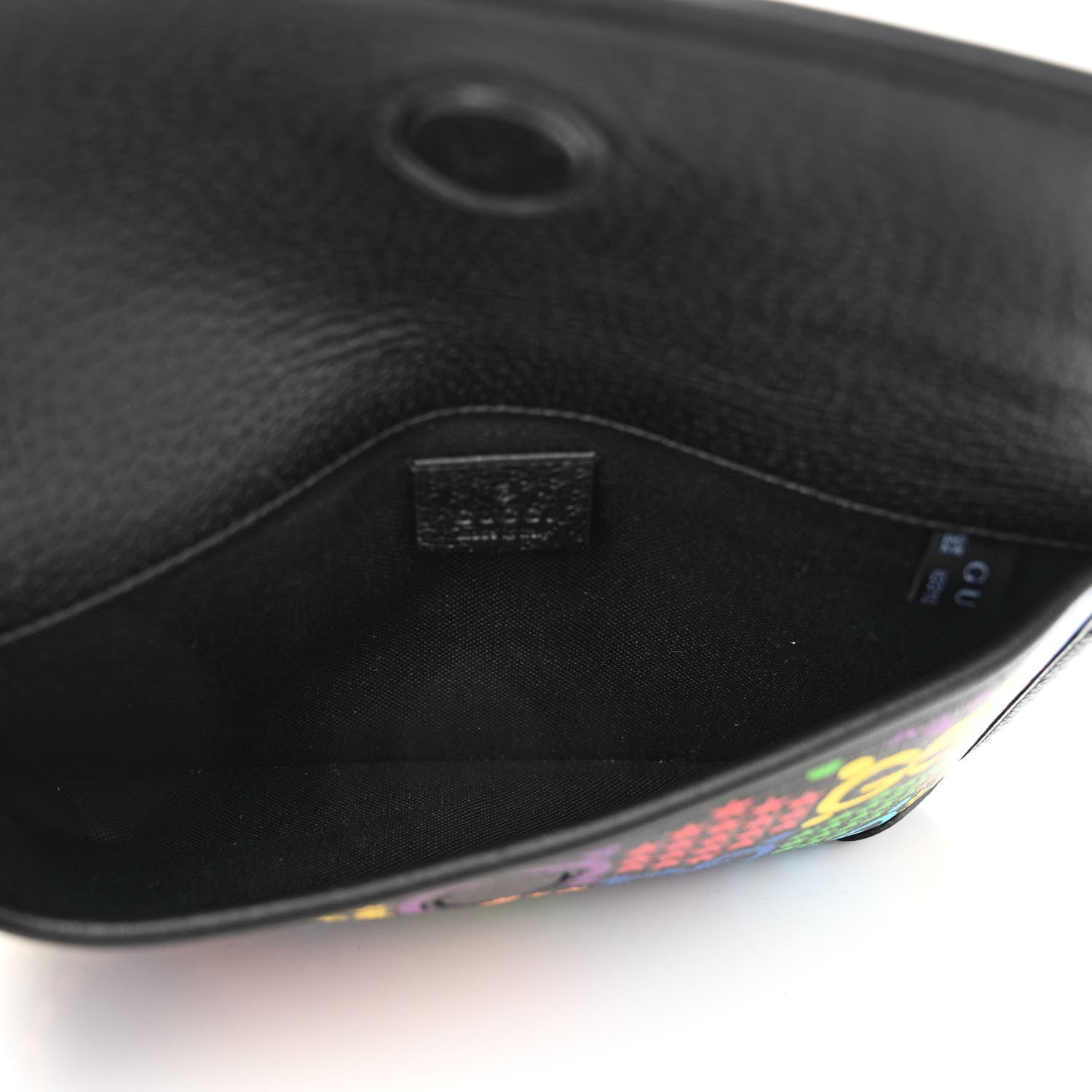 Gucci GG Supreme Monogram Psychedelic Slim Belt Bag Black 5 of 11
