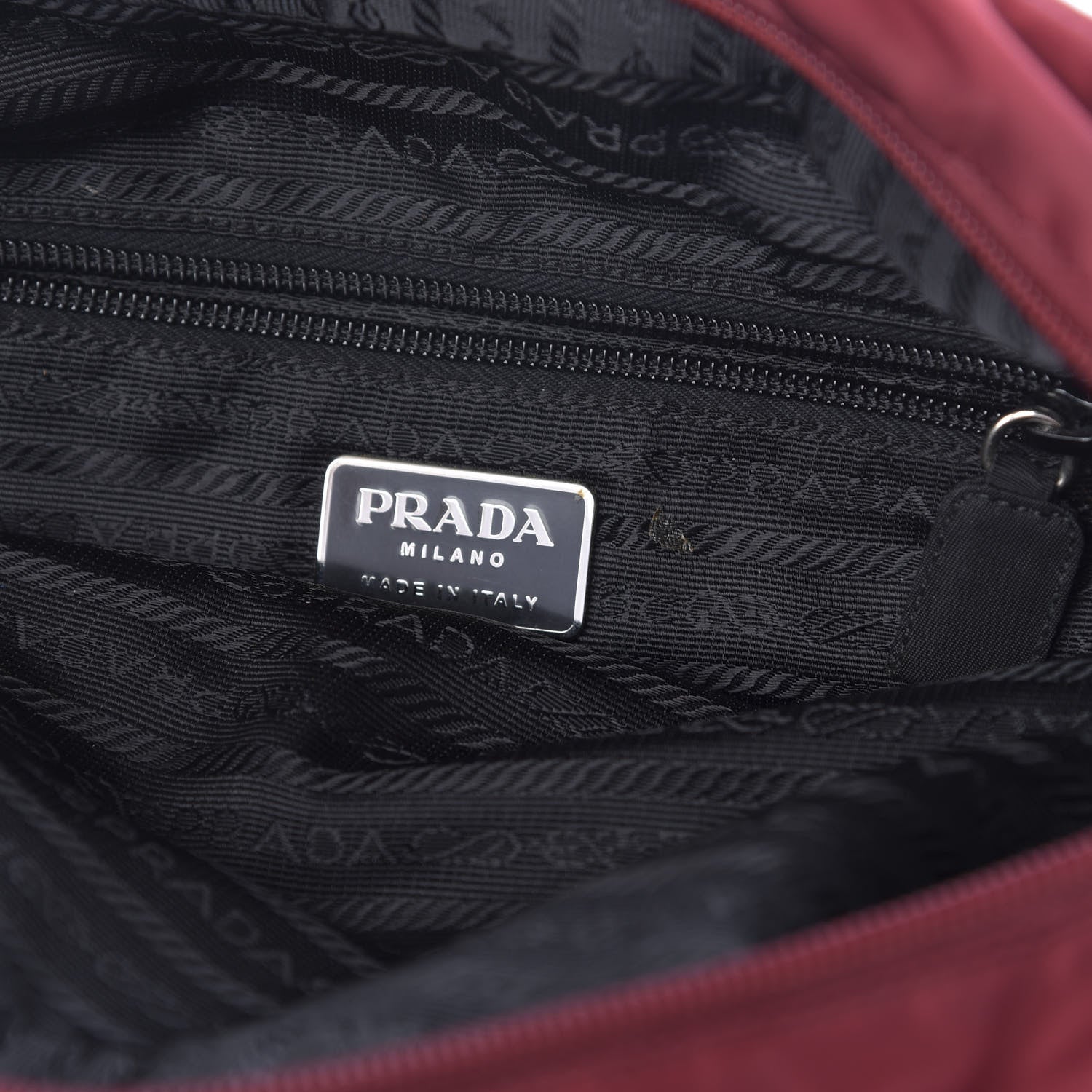 Prada Tessuto Nylon Bowler Fuoco 11 of 12