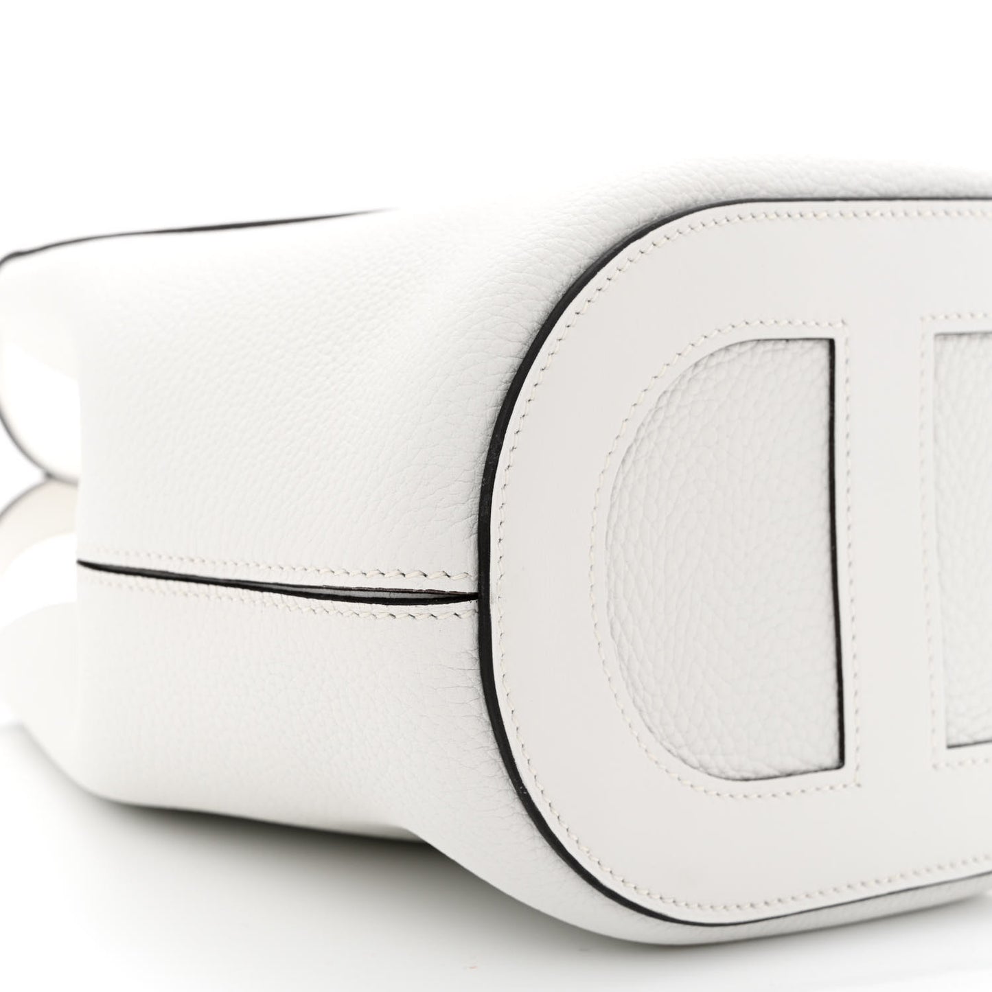 Taurillon Clemence Swift In-The-Loop 18 Bag New White