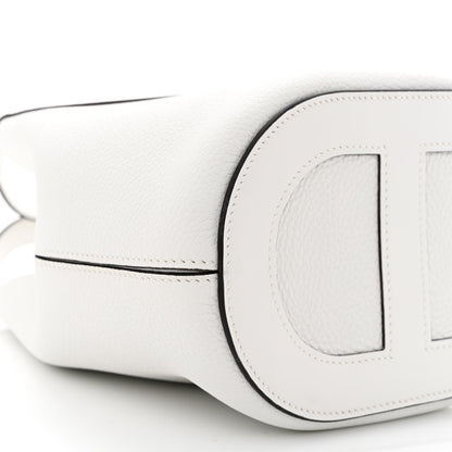 Hermes Taurillon Clemence Swift In-The-Loop 18 Bag New White 9 of 11